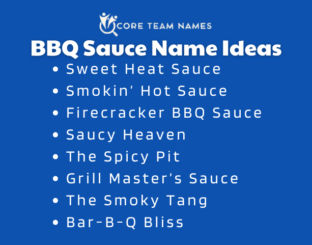 BBQ Sauce Name Ideas