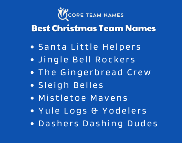 Best Christmas Team Names