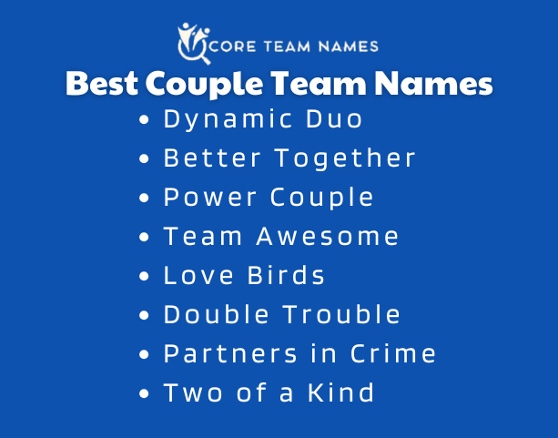 Best Couple Team Names