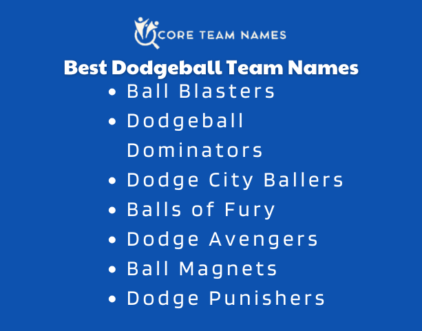 Best Dodgeball Team Names