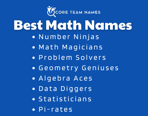 Best Math Names 