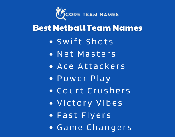 Best Netball Team Names
