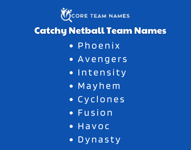 Catchy Netball Team Names