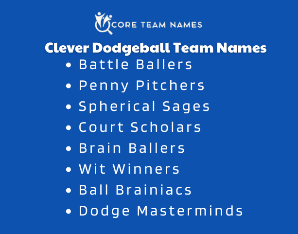 Clever Dodgeball Team Names