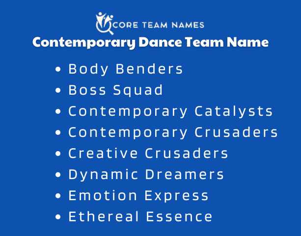 Contemporary Dance Team Name
