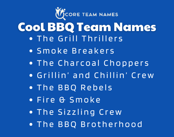 Cool BBQ Team Names