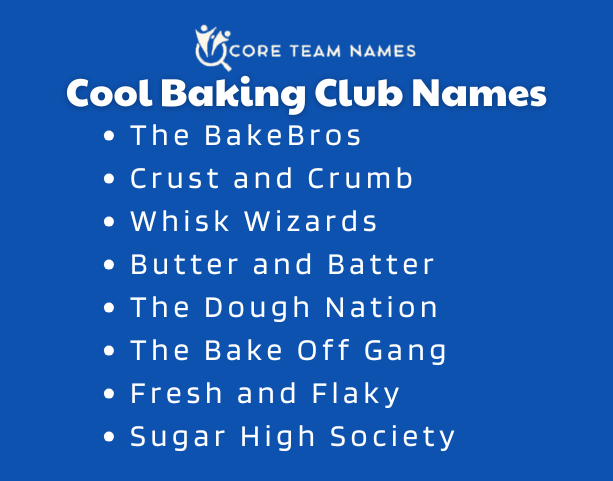 Cool Baking Club Names