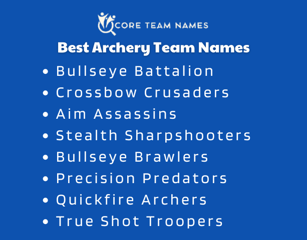 Best Archery Team Names