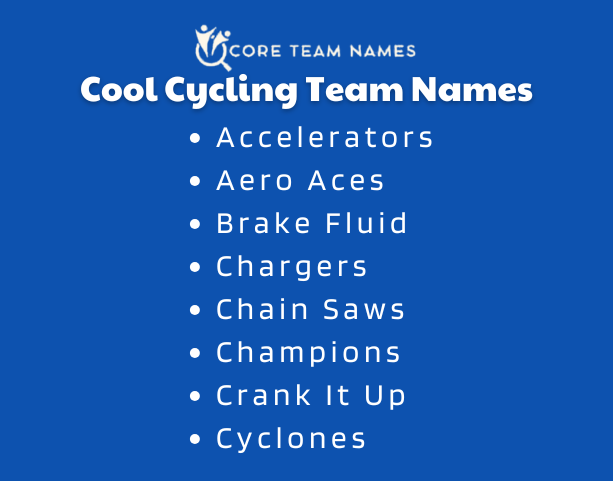 Cool Cycling Team Names