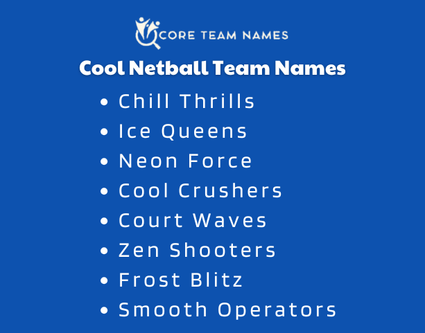 Cool Netball Team Names