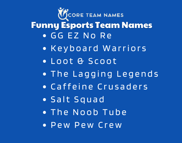 Funny Esports Team Names