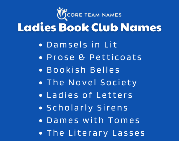 Ladies Book Club Names