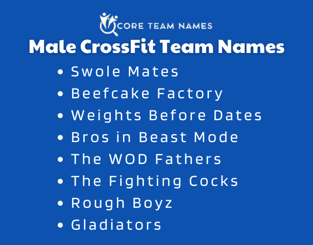 Male CrossFit Team Names