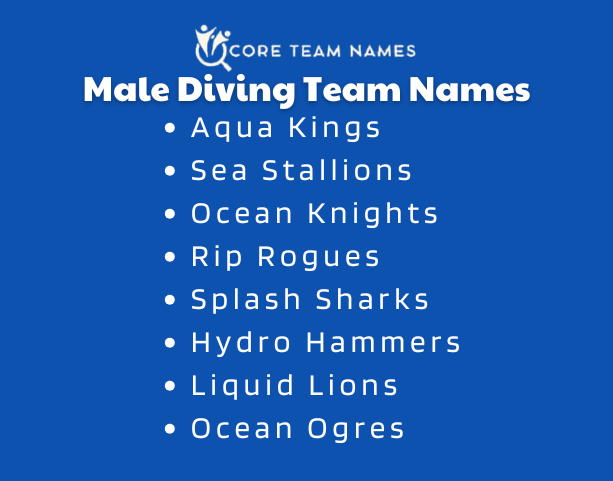 Male Diving Team Names