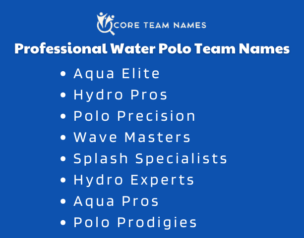 Professional Water Polo Team Names