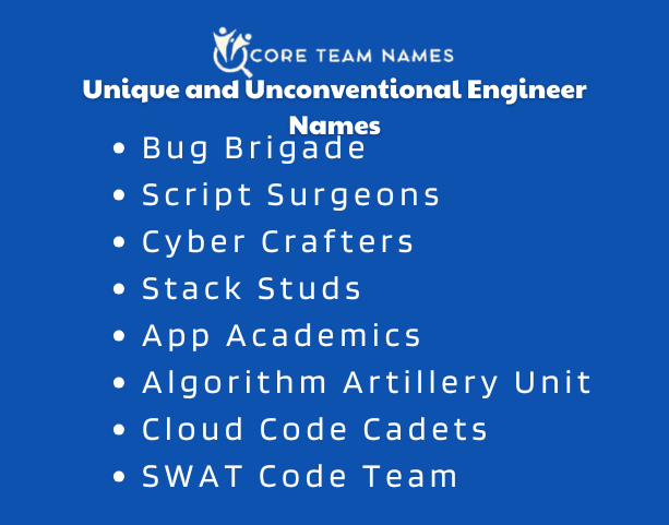 Software and Computer Engineering Names