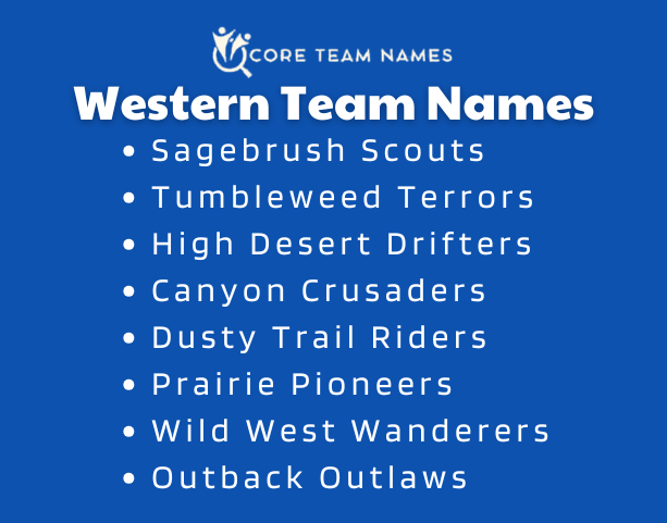Western Team Names