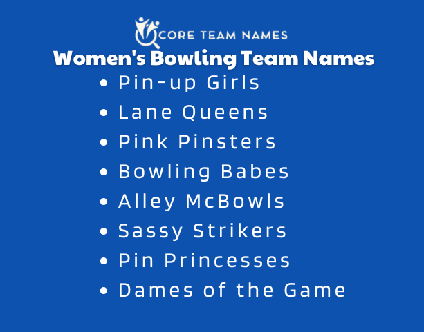 Women's Bowling Team Names