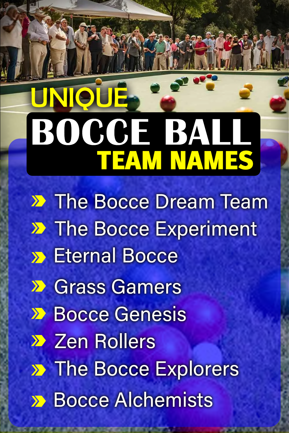 Unique Bocce Ball Team Names