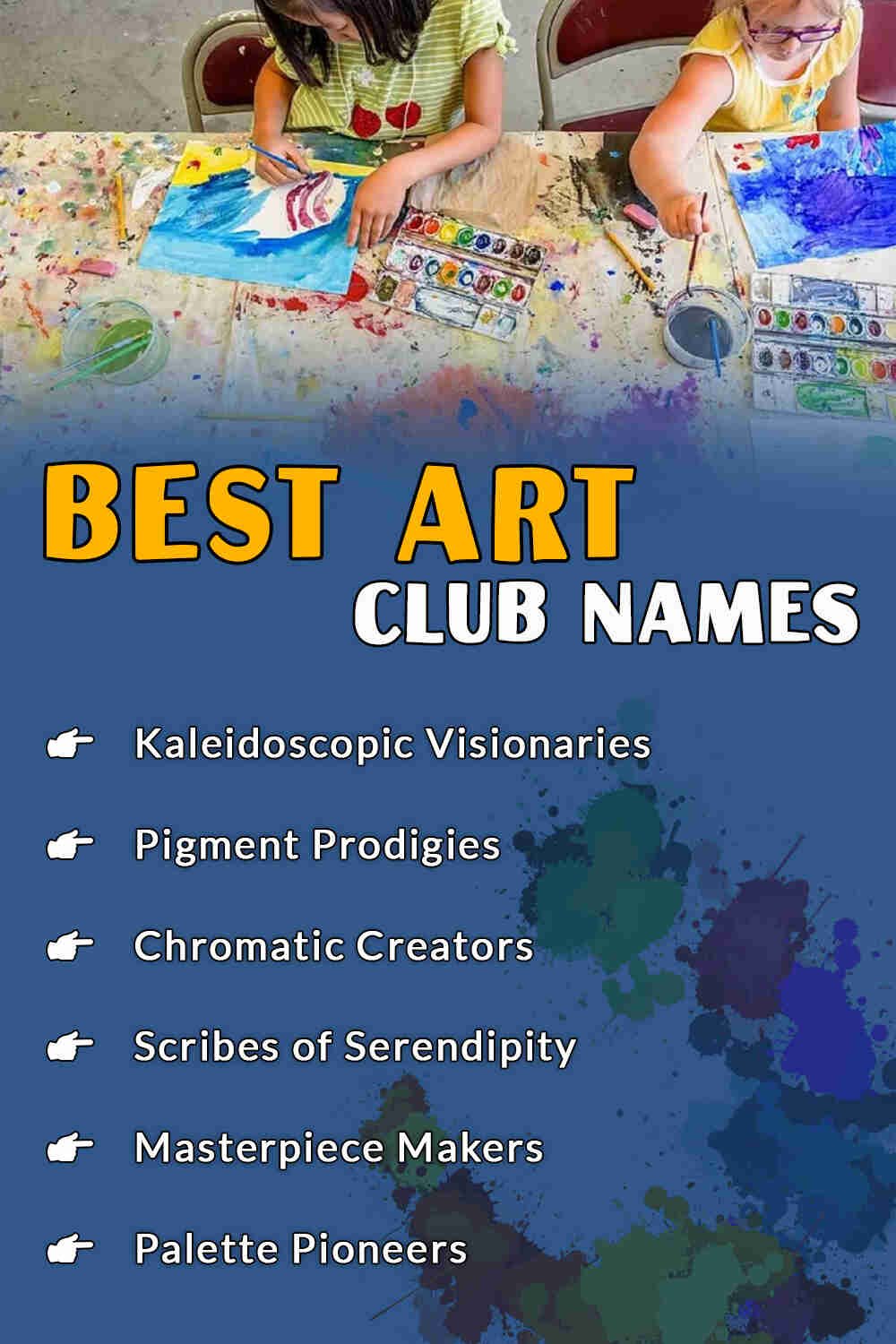 Best Art Club Names
