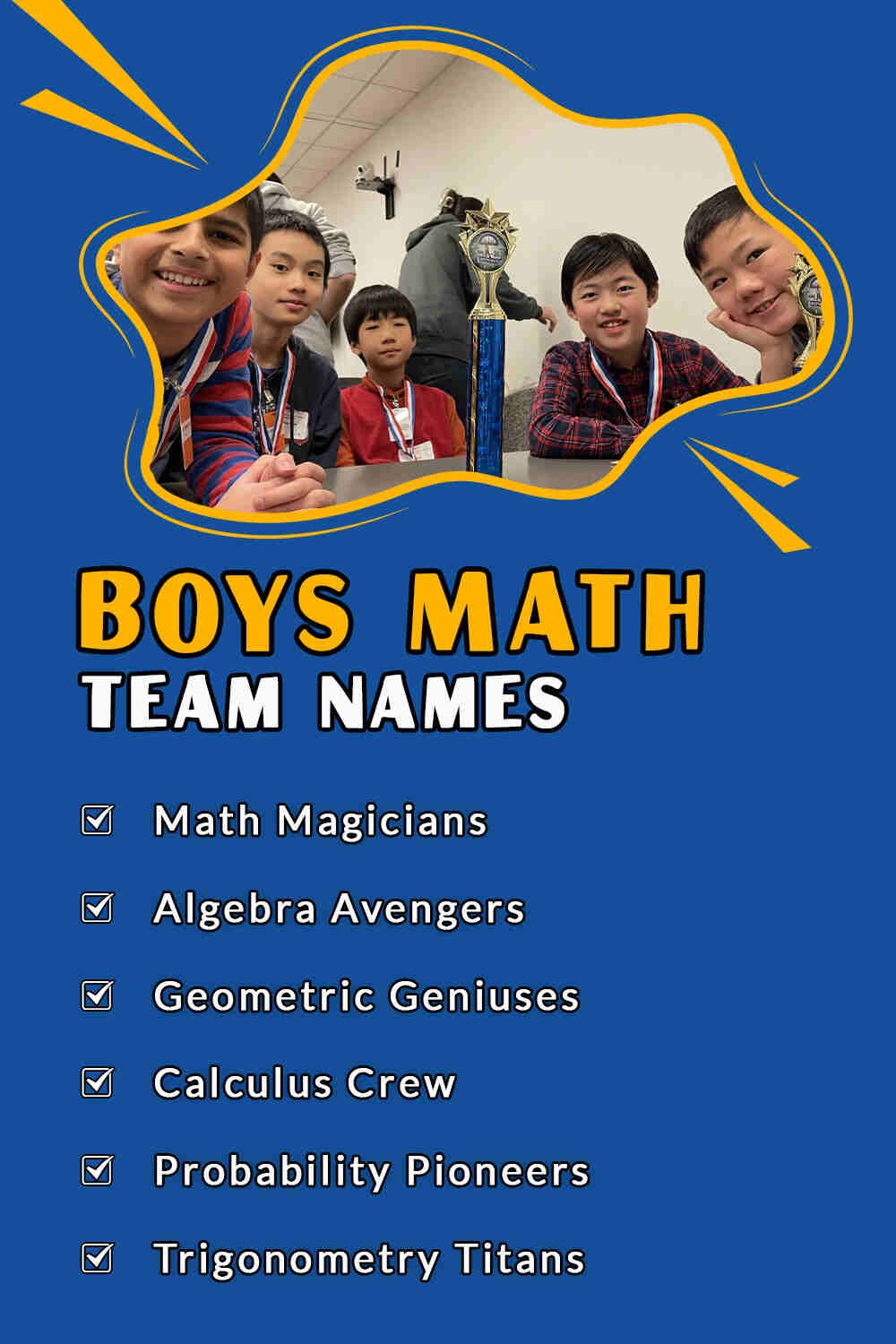 Boys Math Team Names