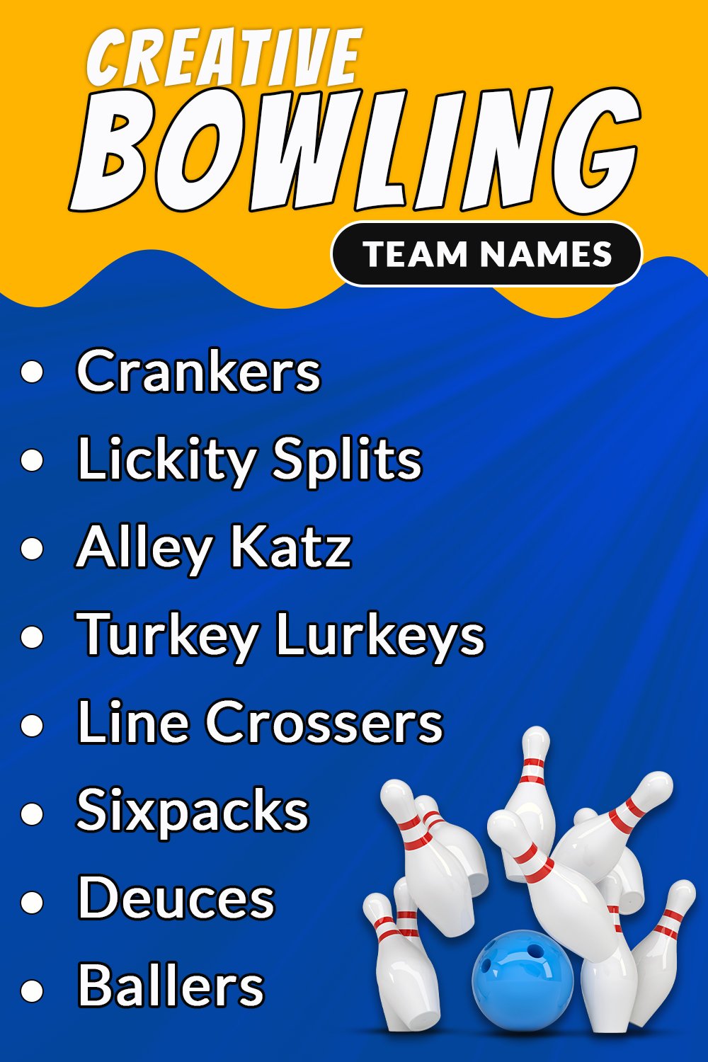 Creative Bowling Team Names
