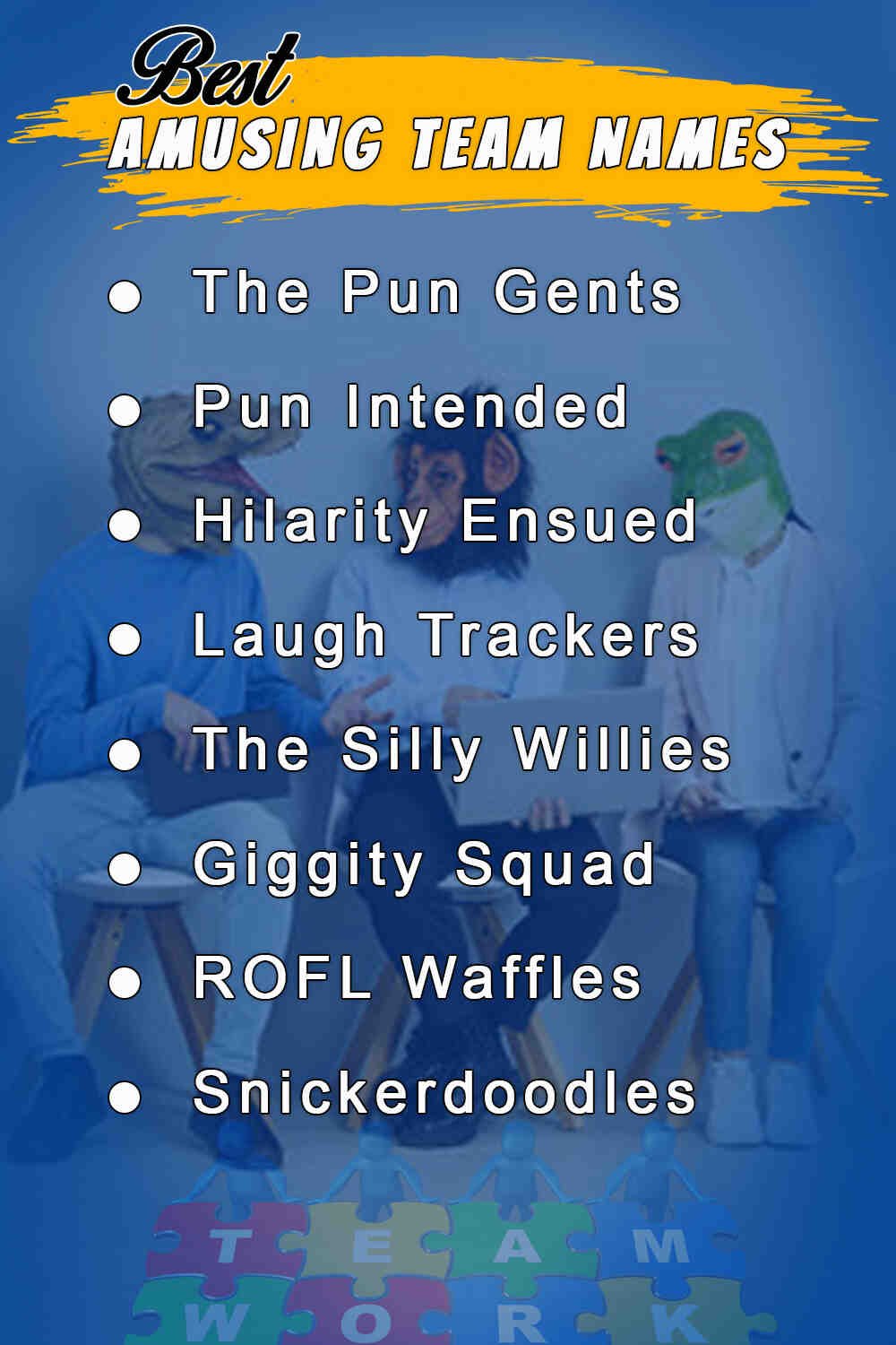 Best Amusing Team Names