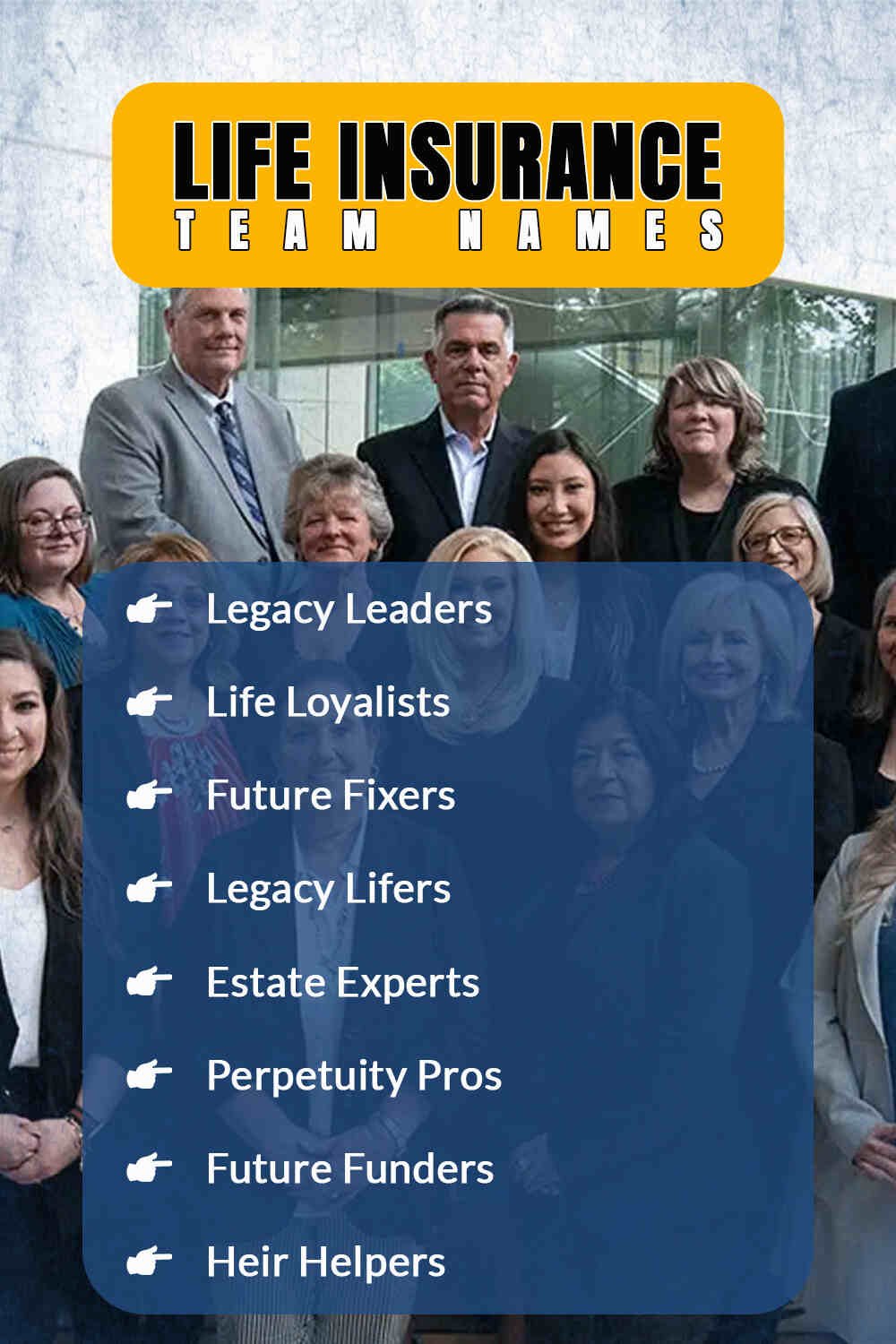 Life Insurance Team Names