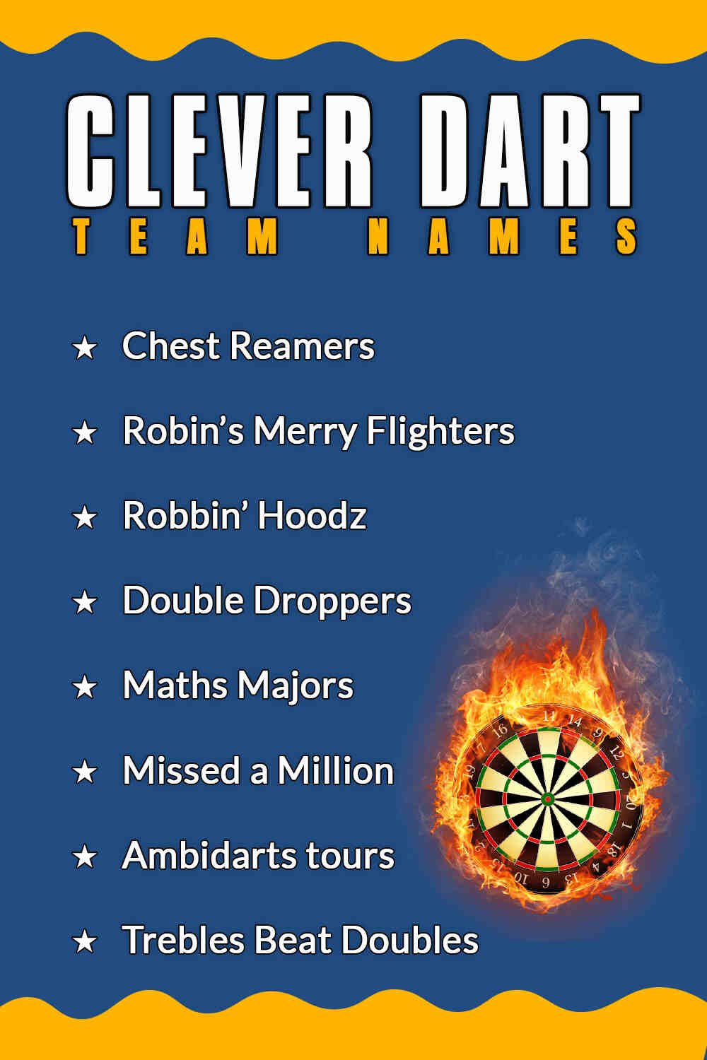 Clever Dart Team Names