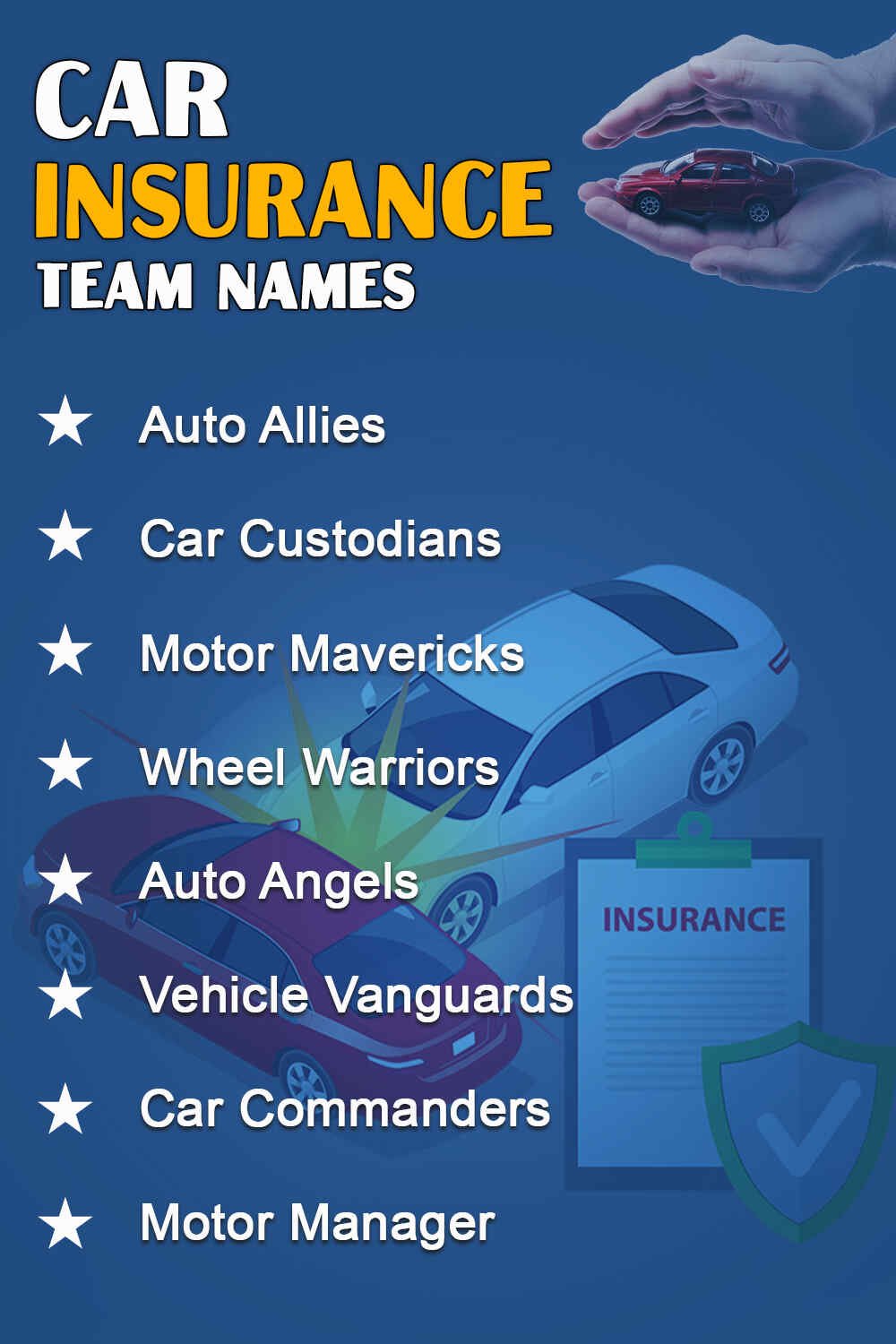 Car Insurance Team Names