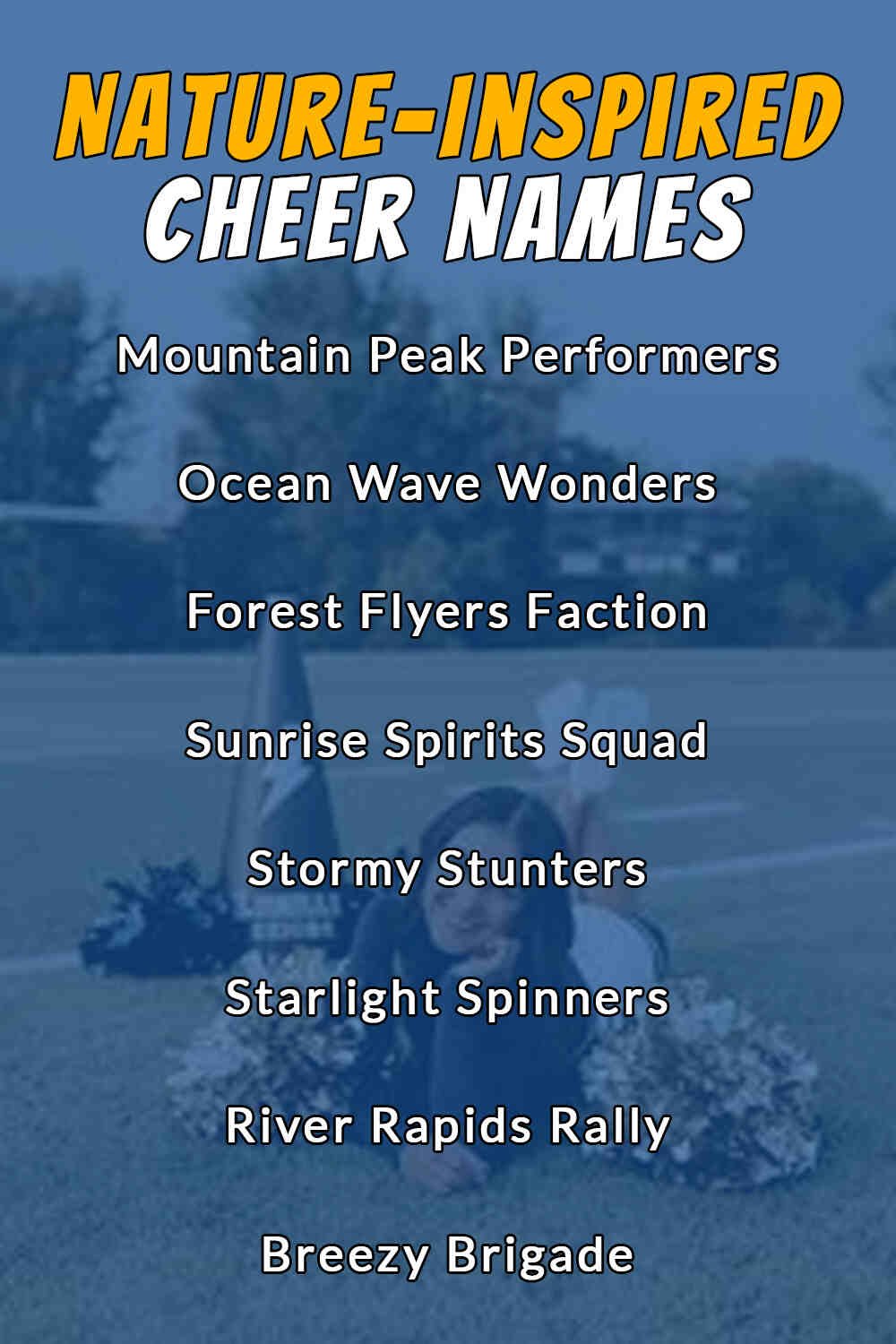 Nature-Inspired Cheer Names
