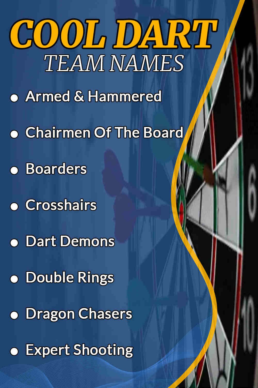 Cool Dart Team Names