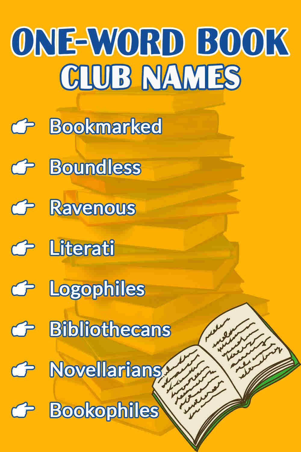 One-Word Book Club Names