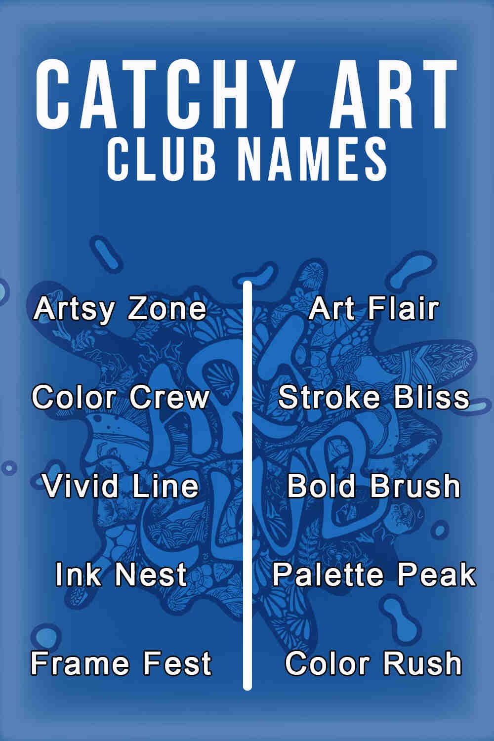 Catchy Art Club Names