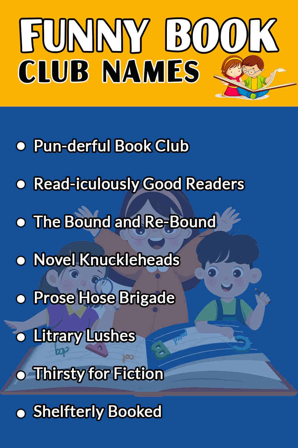 Funny Book Club Names